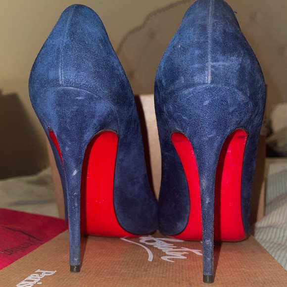 Christian Louboutin Shoes - Christian Louboutin Pigalle Follies 100mm Navy
